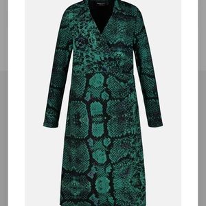 Anna Schulz green tourmaline wrap dress